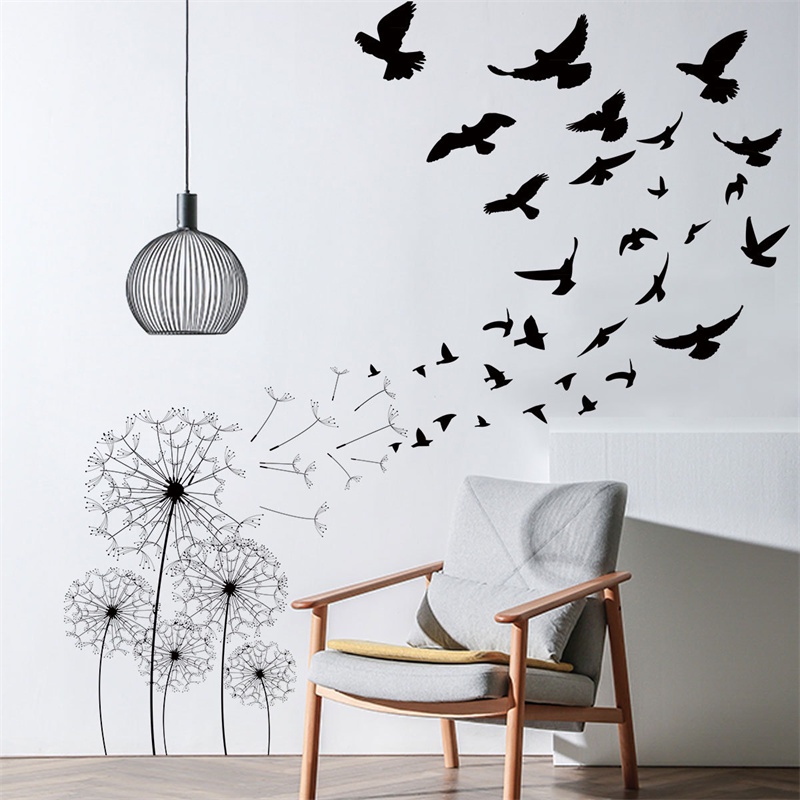 Miếng Dán Tường Hình Hoa Bồ Công Anh