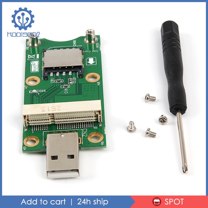 -E to USB2.0 Adapter Test 3G/4G WWAN Module with SIM Card Slot