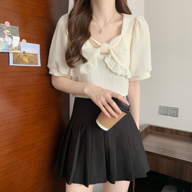 Áo NgắN Tay Cổ Vuông ThờI Trang Cho Nữ JL-TX-272