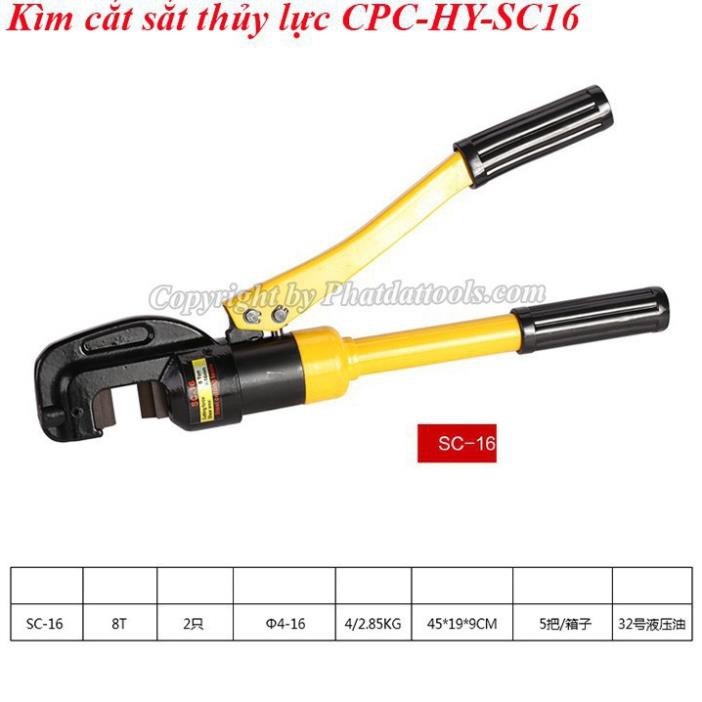 Kìm cắt sắt thủy lực CPC-HY 16-Khả năng cắt sắt tròn 16mm-Hàng chính hãng