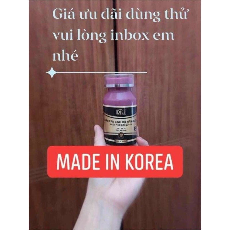 [mẫu mới] giảm cấp tốc linh chi hàn quốc mới nhất cực mạnh 30 viên
