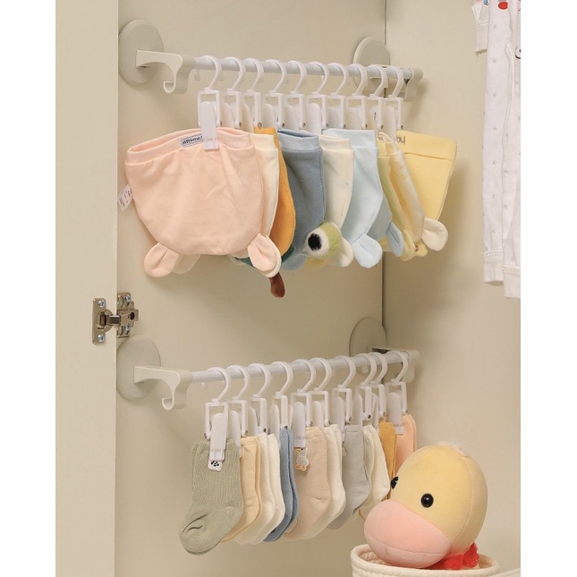 Móc treo quần áo trẻ em dính tường đa năng tiện dụng móc treo đồ dán tường