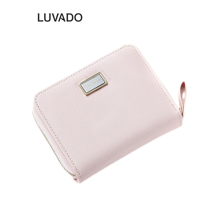 Ví nữ ngắn mini cao cấp FOREVER FOR YOU cute dễ thương nhỏ gọn bỏ túi gập 3 LUVADO VD309