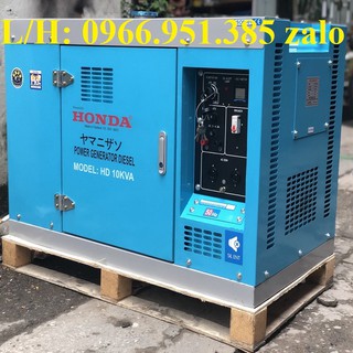 Máy Phát Điện Honda Chạy Dầu 10KVA Siêu Chống Ồn
