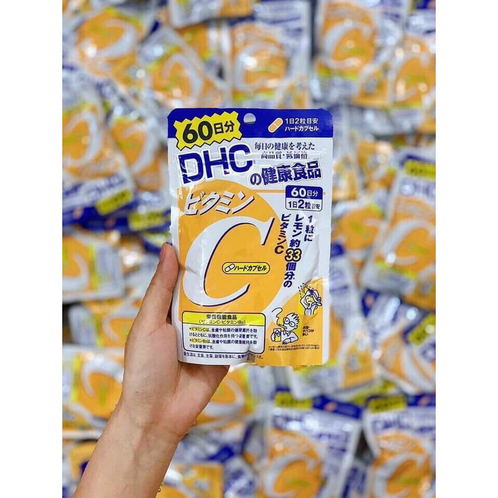 Viên Uống Vitamin C DHC Nhật Bản 120 Viên  60 ngày sáng da, mờ thâm, tăng đề kháng