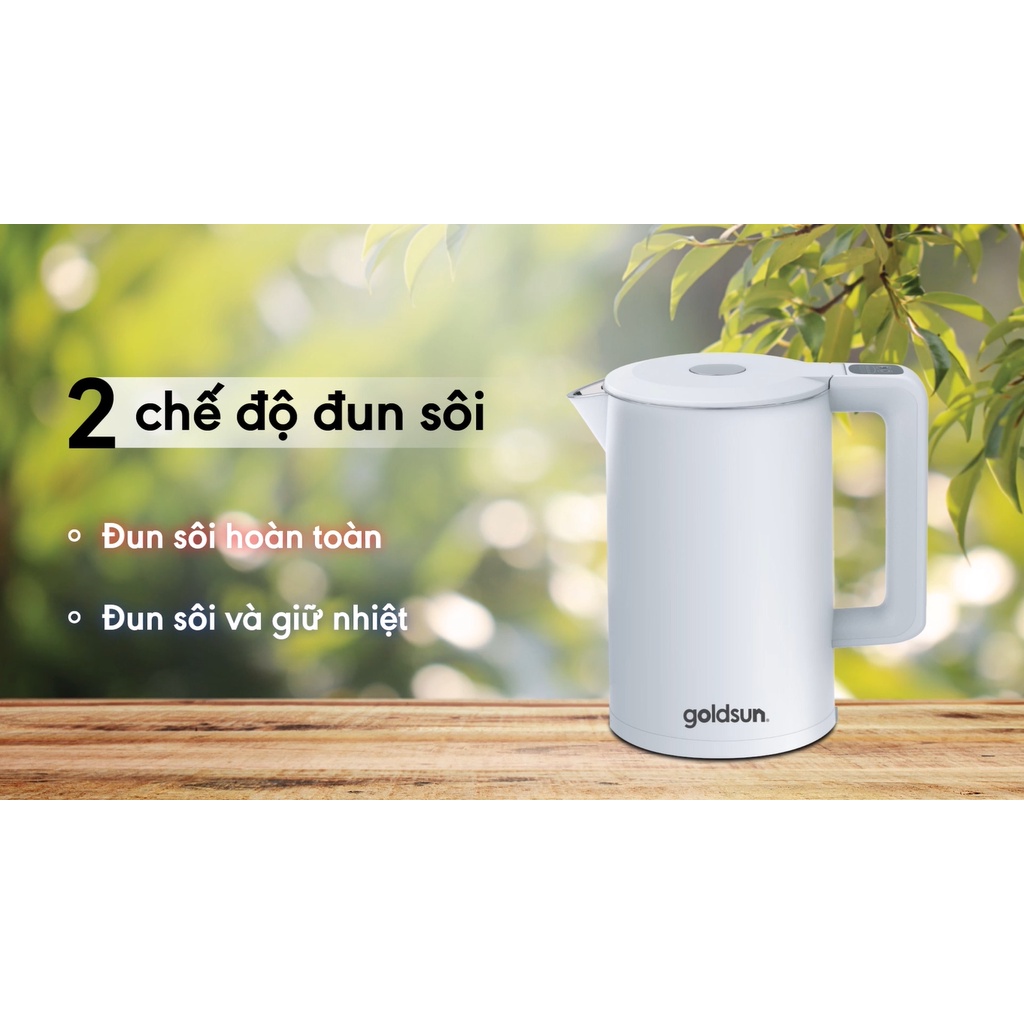 Ấm đun nước siêu tốc thông minh 1,7L Goldsun GKT2642