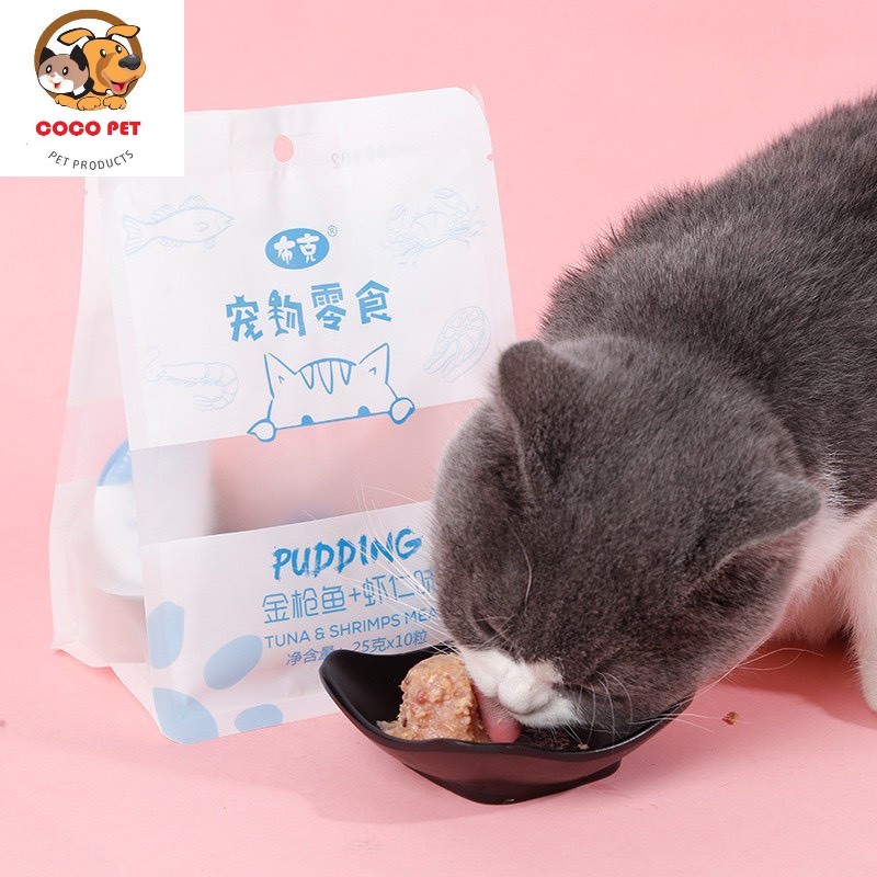 Pudding Thạch Cho Chó Mèo Thơm Ngon Bổ Dưỡng Nhiều Vị