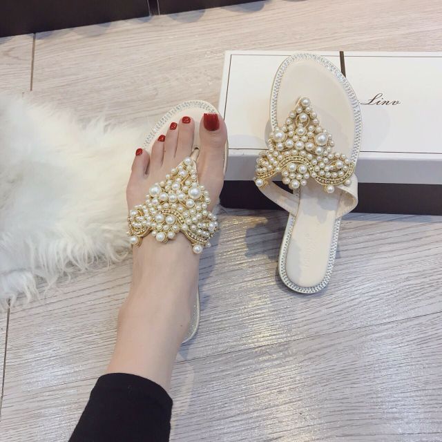 DÉP KẸP ĐÍNH HẠT SANG CHẢNH