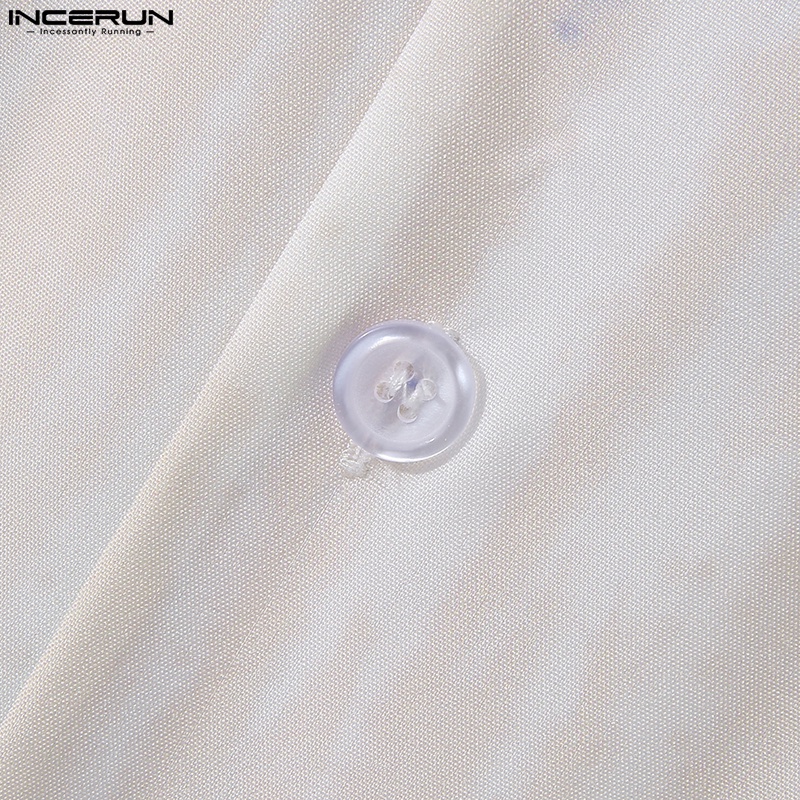 INCERUN Set Đồ 2 Món Gồm Áo Không Tay In Họa Tiết + Quần Ngắn Co Giãn Thời Trang Cho Nam