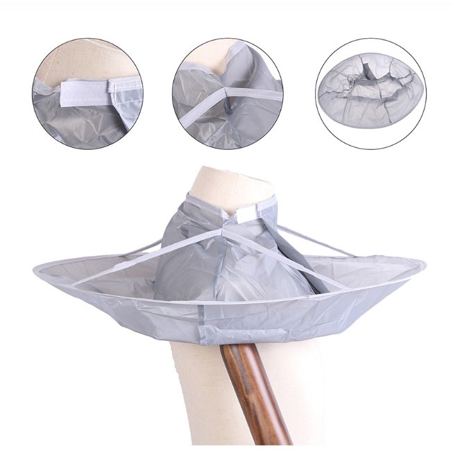 [Hàng mới về] Áo choàng hỗ trợ cắt tóc DIY kiểu cây dù chuyên dụng dành cho salon