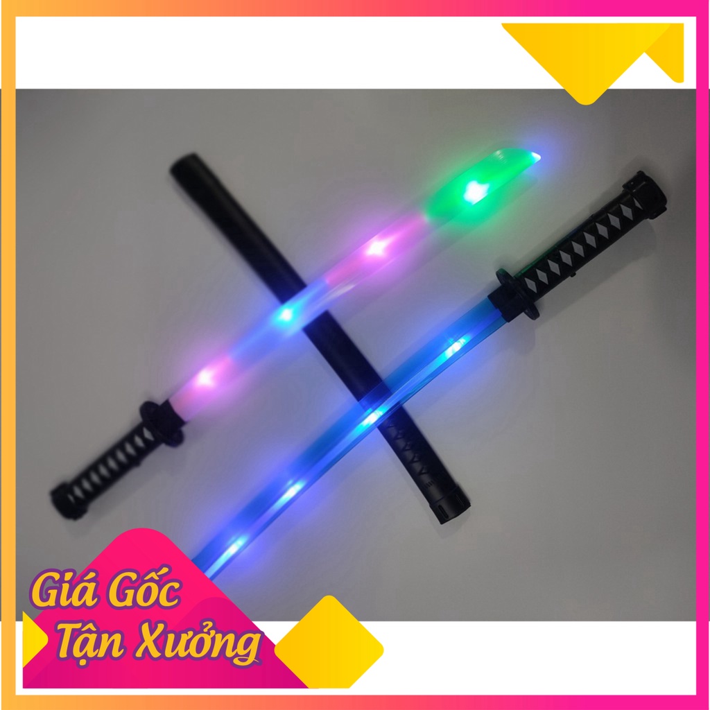 [MÀU NGẪU NHIÊN] kiêm phát sáng katana giá rẻ- đồ giải trí kiếm katana nhựa có đèn và tiếng động có khuyến mại pin