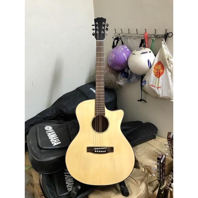 [Giảm Giá] Guitar Acoustic A25 gỗ Hồng Đào kỹ. Có Ty chỉnh cần. TẠI XƯỞNG ĐÀN HN