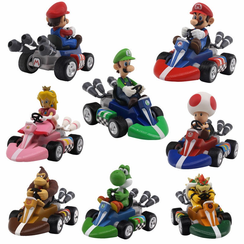 Mô Hình Nhân Vật Super Mario Kart Sống Động