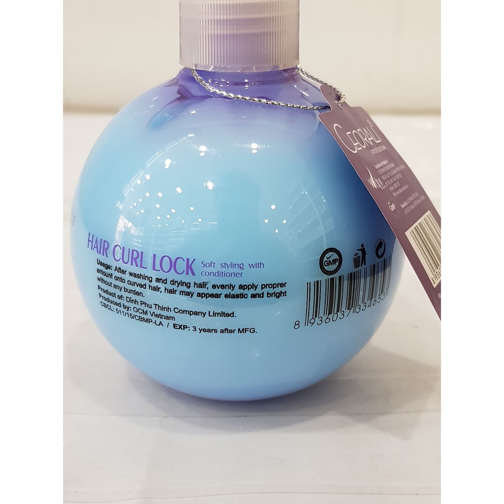 Kem Giữ Nếp Tóc Uốn Xoăn Sau Khi Tạo Kiểu Ceorali Hair Curl Lock 250ml