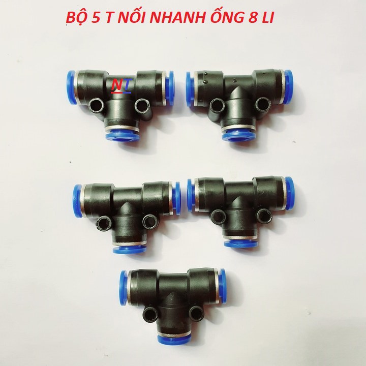 Cút T nối nhanh phi 8 - hệ thống phun sương - máy lọc nước