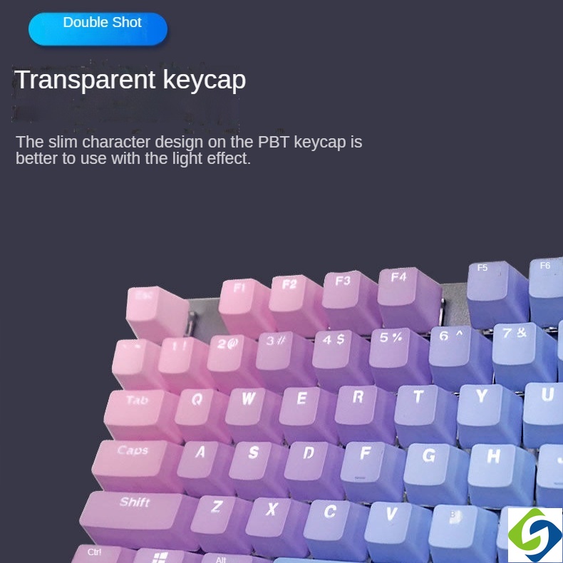 Mới! Mới! 2023 New! 2023 New!Bàn Phím Cơ Chơi Game RK / Ibc Gauss 61 / 87 / 104 PBT Màu Cầu Vồng Độc Đáo