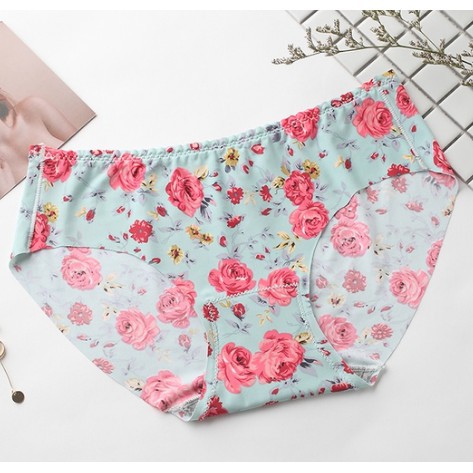 Quần lót nữ đúc su hoa văn Victoria (MS02), quần lót su hoa văn VS (Giao màu ngẫu nhiên)