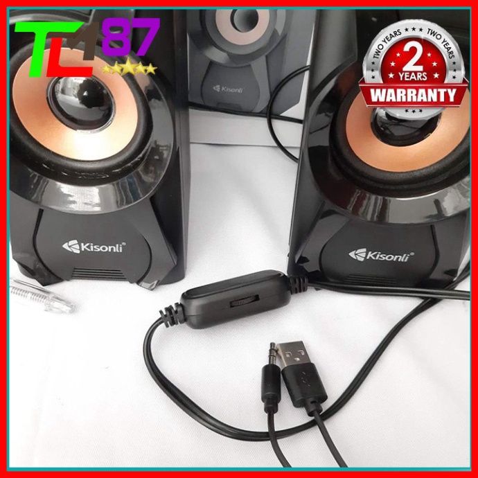 Loa Máy Vi Tính PC Laptop Để Bàn Cao Cấp 2.0 KISONLI U 9003 - Loa Nghe Nhạc Mini Có Dây