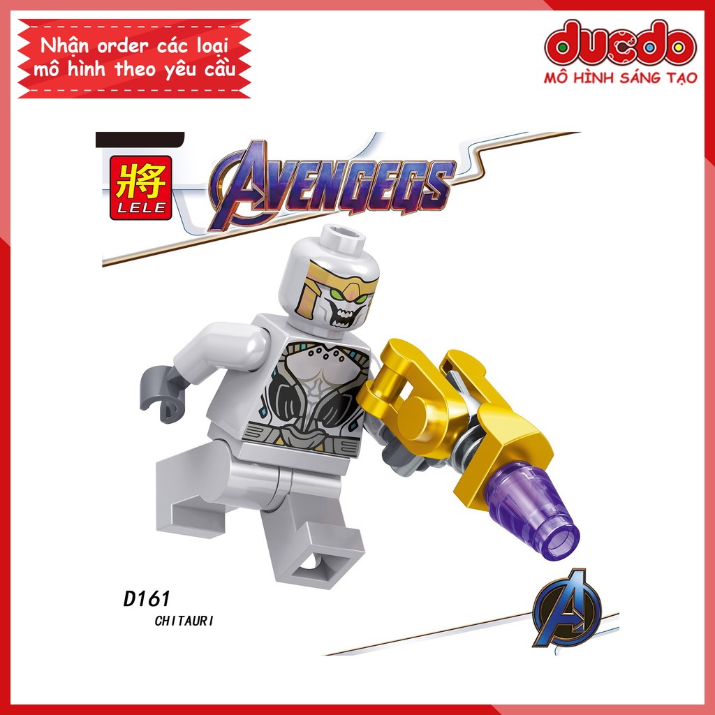 Minifigures các nhân vật End Game full vũ khí - Đồ chơi Lắp ghép Xếp hình Mô hình Mini Iron Man EndGame LeLe D157 - 164