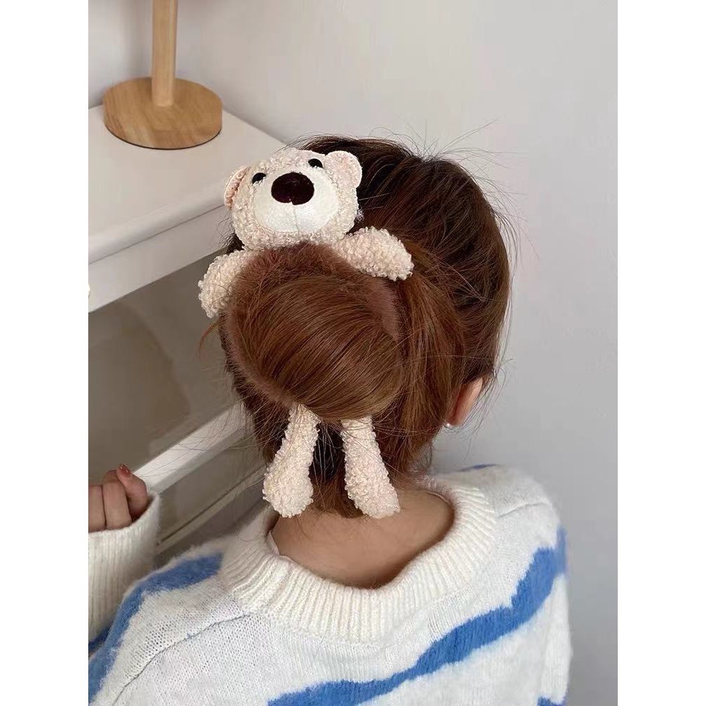 Dây Cột Tóc Thiết Kế Đơn Giản Hình Gấu / Thỏ Dễ Thương Cho Nữ