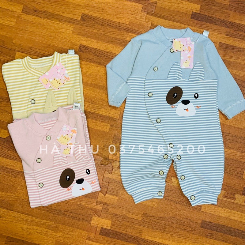 Body dài tay cho bé , Bodysuit bé gái bé trai Vải cotton nỉ mềm mại Bộ liền thân Quần áo trẻ em