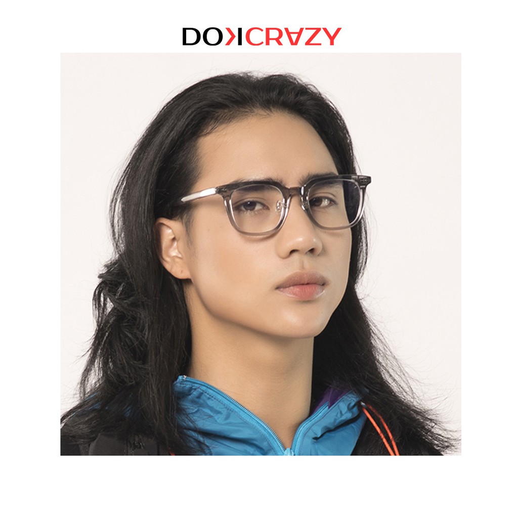 Gọng kính vuông nam nữ NICOS local brand DOKCRAZY mắt giả cận không độ thời trang cao cấp style retro hot trend Hàn Quốc | BigBuy360 - bigbuy360.vn