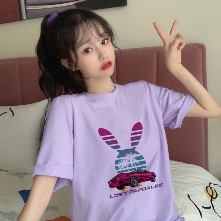 Áo Thun Tay Lỡ In Lost Papdalse Unisex Freesize Dưới 75kg ATIN65 | BigBuy360 - bigbuy360.vn