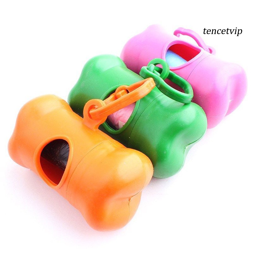 Hộp đựng túi rác cho thú cưng thiết kế hình khúc xương dễ thương độc đáo tiện dụng