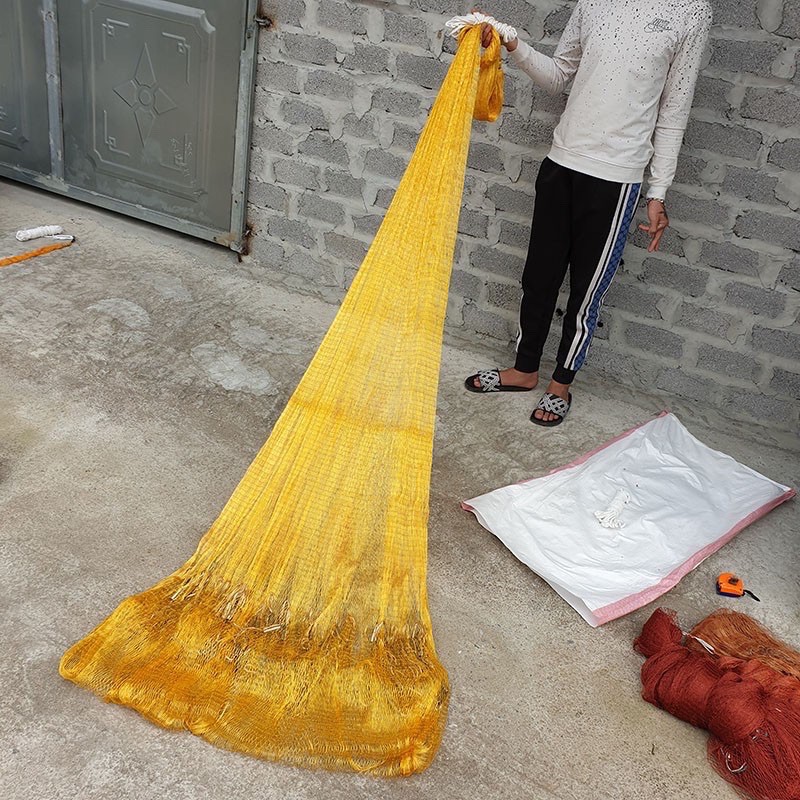 Chài dù vàng hàng loại 1 bung 8m nặng 4,8kg hàng chính hãng thái lan y hình