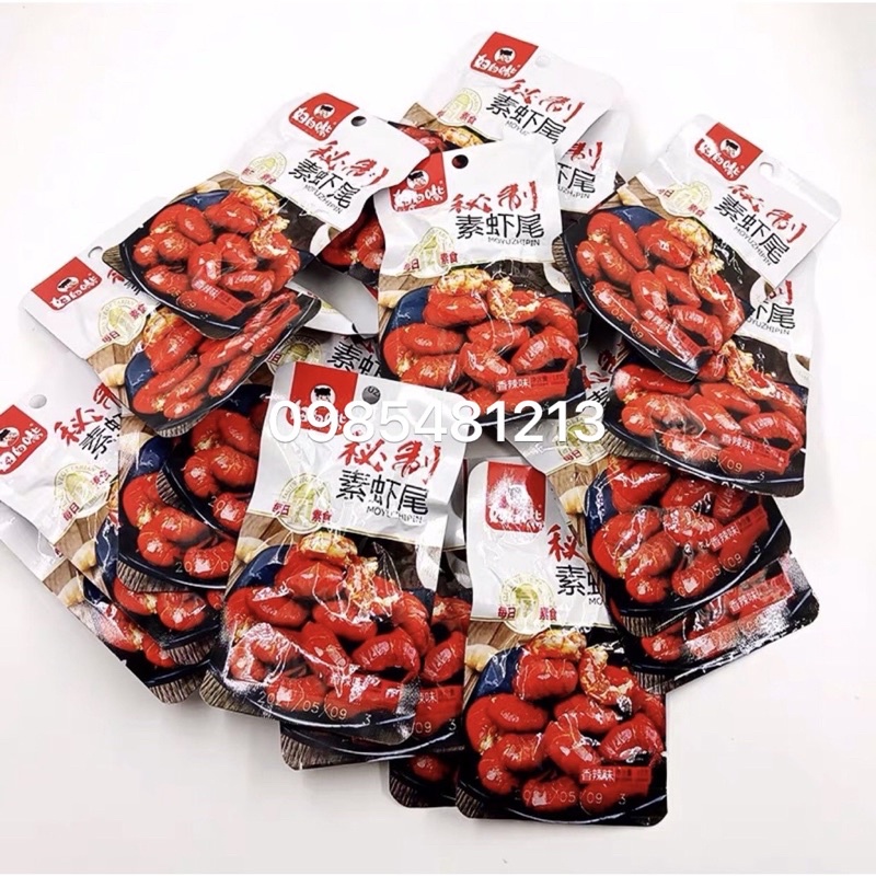1 HỘP 20 GÓI NÕN TÔM HÙM ĐẤT CHAY CAY TẨM VỊ ĂN LIỀN TỨ XUYÊN GÓI 18gr