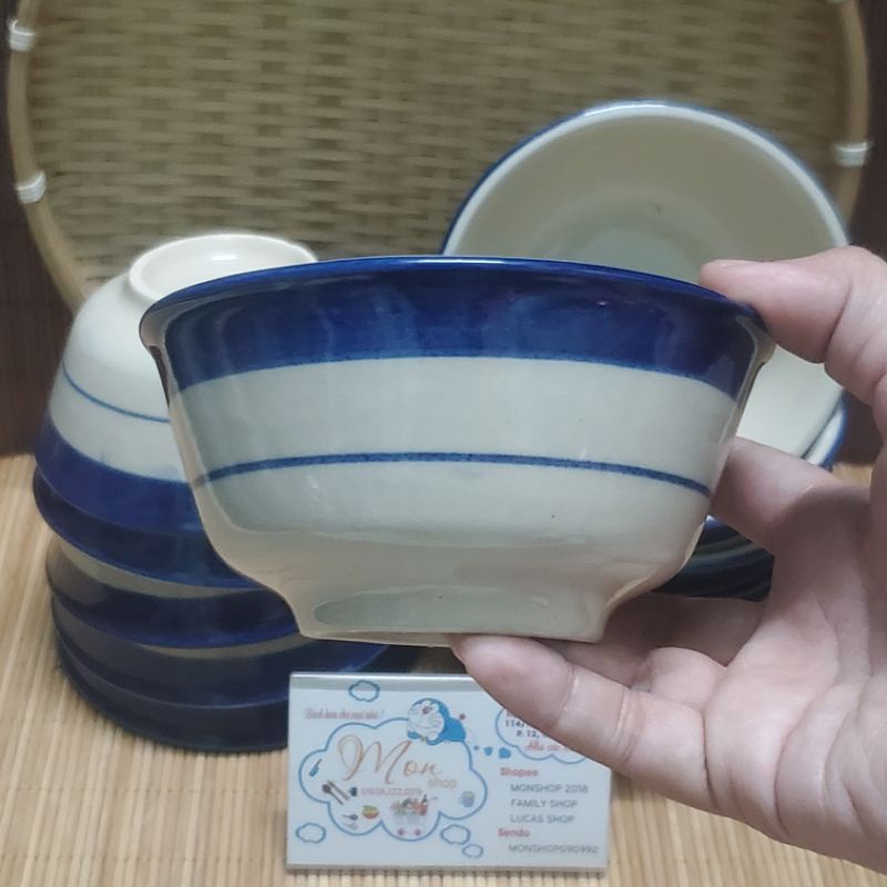 10 Chén Cơm Đá Cổ. Hàng Chuẩn Đẹp Tráng Lớp Men  Đảm Bảo Hàng Loại 1
