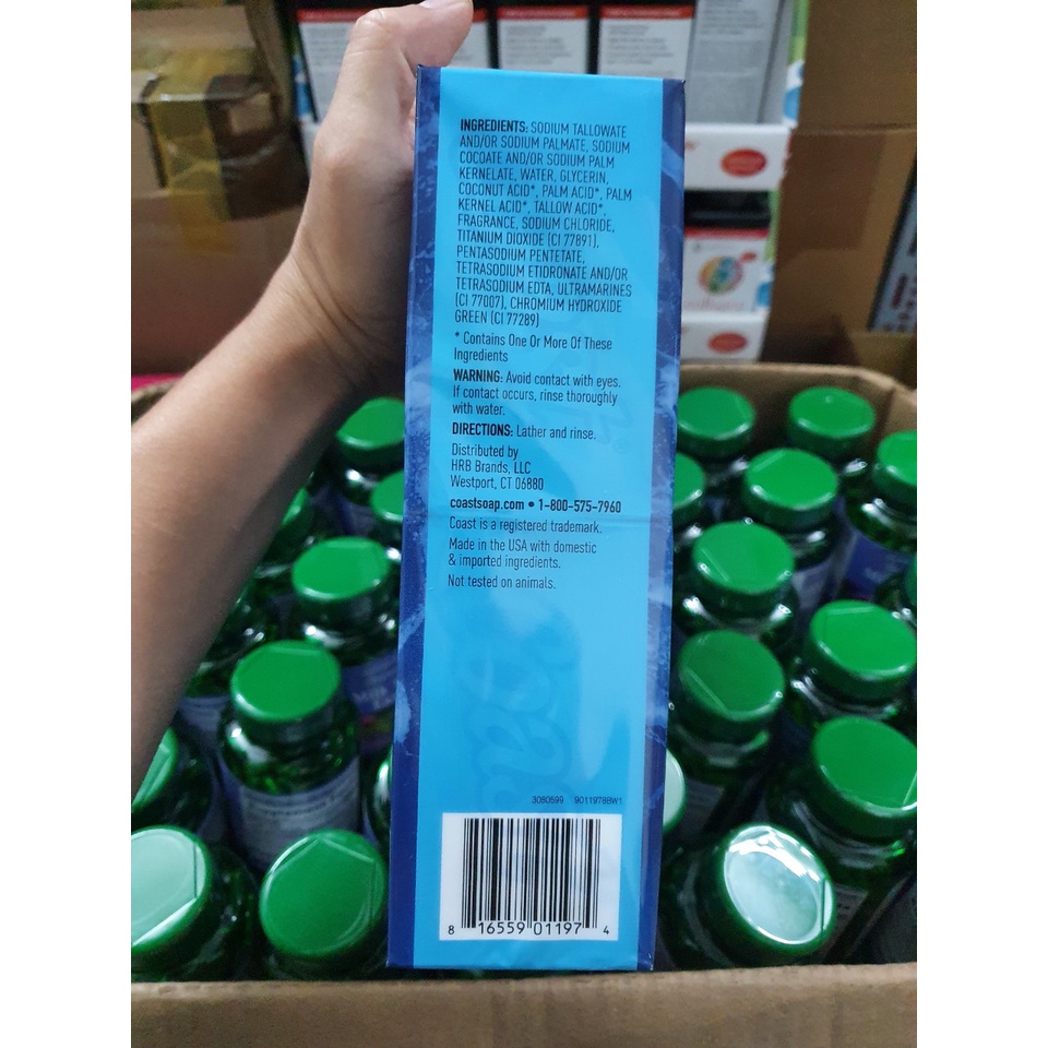 Xà bông Coast lốc 8 cục 113g của Mỹ