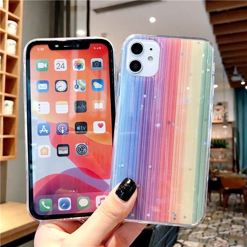 Rainbow Star Ốp lưng Huawei Nova7i Nova7se Cover Nova5T Nova3e 3i Nova4e Soft Cover P20 P30 P40 Pro Mate20 Mate30 PRO TPU Case