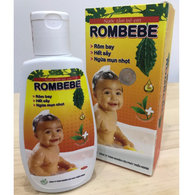 Sữa tắm rôm sảy cho bé ROMBEBE 125ML