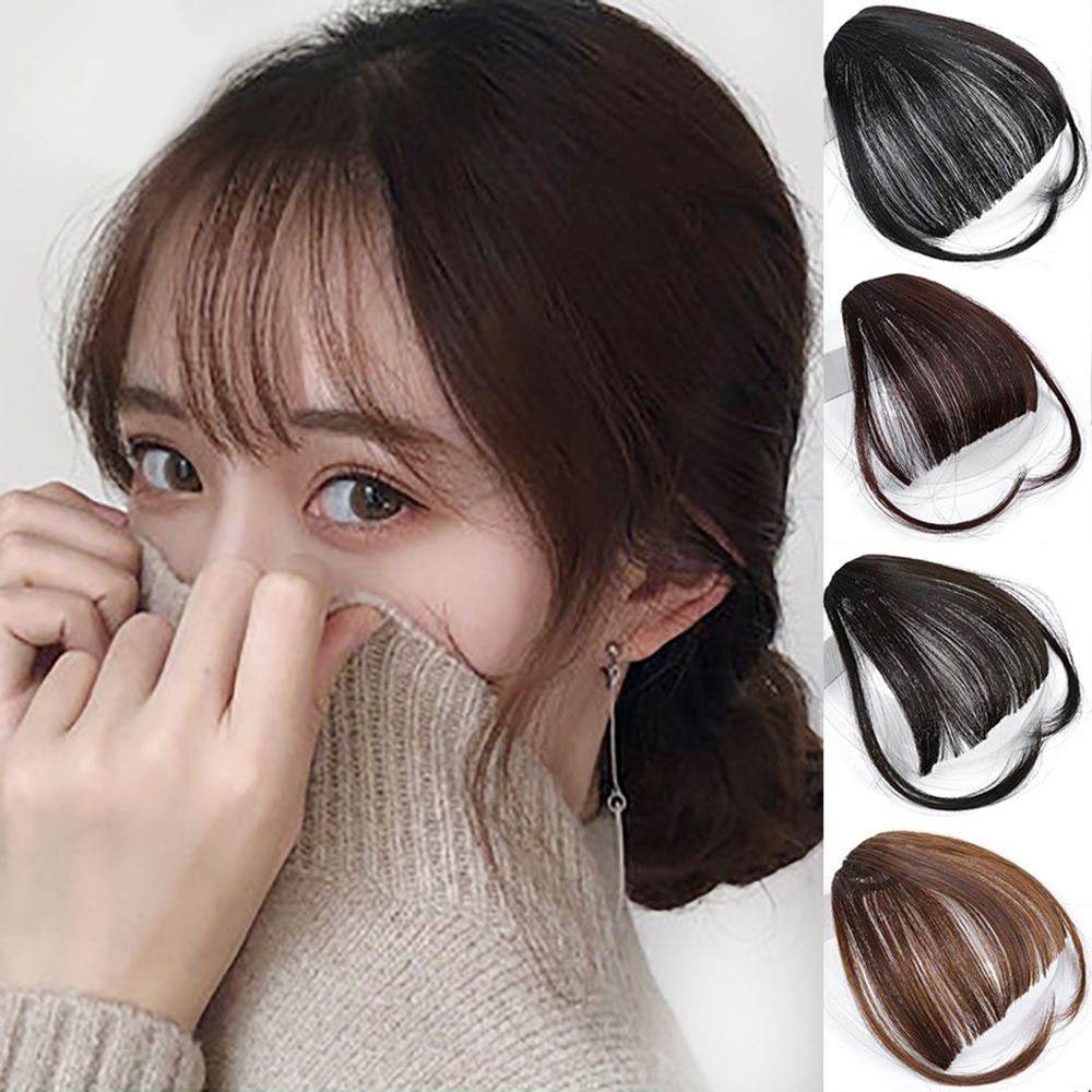 Tóc mái thưa, tóc mái giả cao cấp tự nhiên phù hợp với các kiểu khuôn mặt