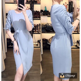 Đầm công sở ôm body tay nhún rút siêu xinh