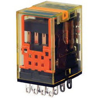 Rơ le trung gian 14 chân dẹp có đèn idec 6a ru4s-a220