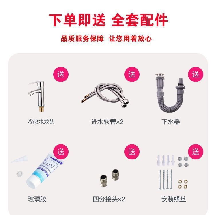 [Tủ phòng tắm] Không gian tủ nhôm tắm kết hợp chậu rửa trang điểm tường treo gương gia đình