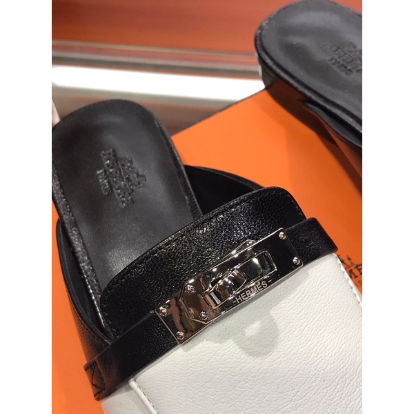 Giày sục nữ thương hiệu Hermes HM mẫu mới 2021 da thật cao cấp
