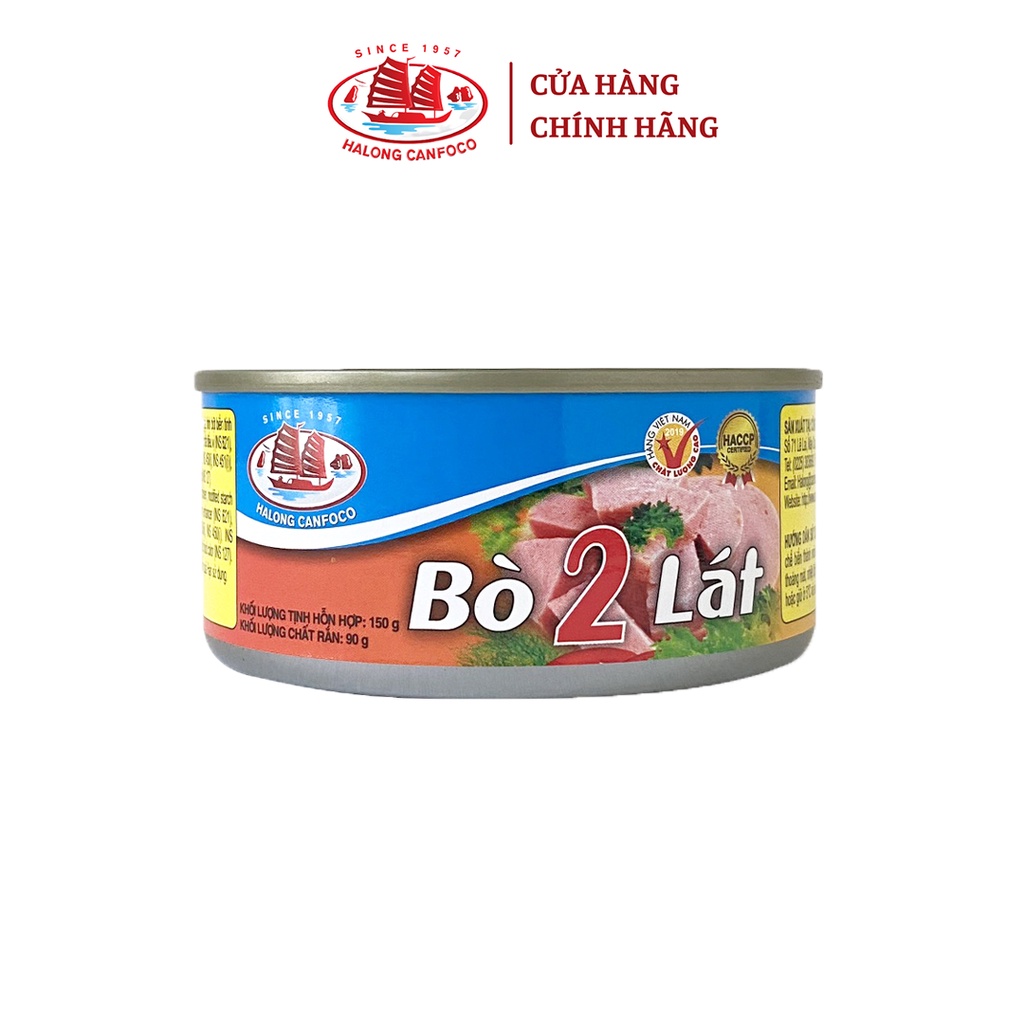 [Mã BMBAU50 giảm 7% đơn 99K] Thịt Bò 2 Lát 150g - Đồ Hộp Hạ Long