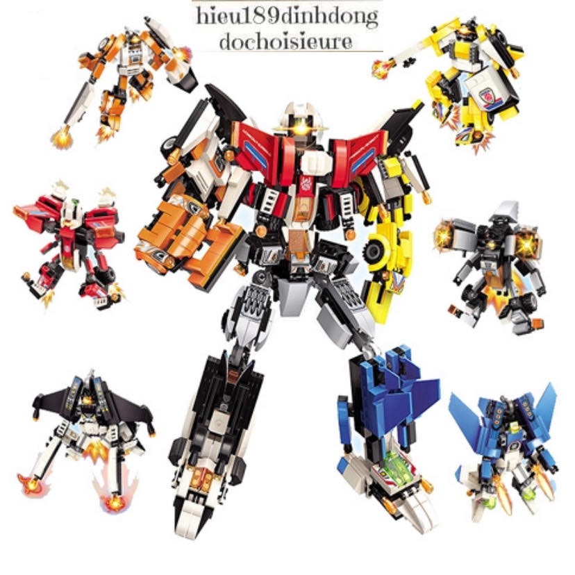 Lego Lắp ráp xếp hình Lego city chính hãng qman 3102 (6in1): Người máy robot transformers biến hình (ảnh thật)
