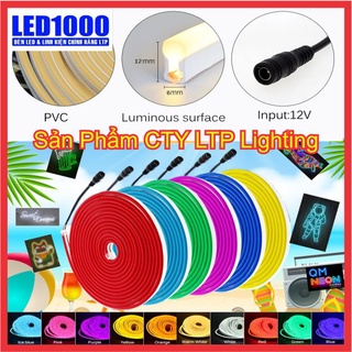 [Cuộn 5m] Led Dây Neon Silicon 12V chuyên dùng uốn chữ logo quảng cáo, trang trí ngoài trời