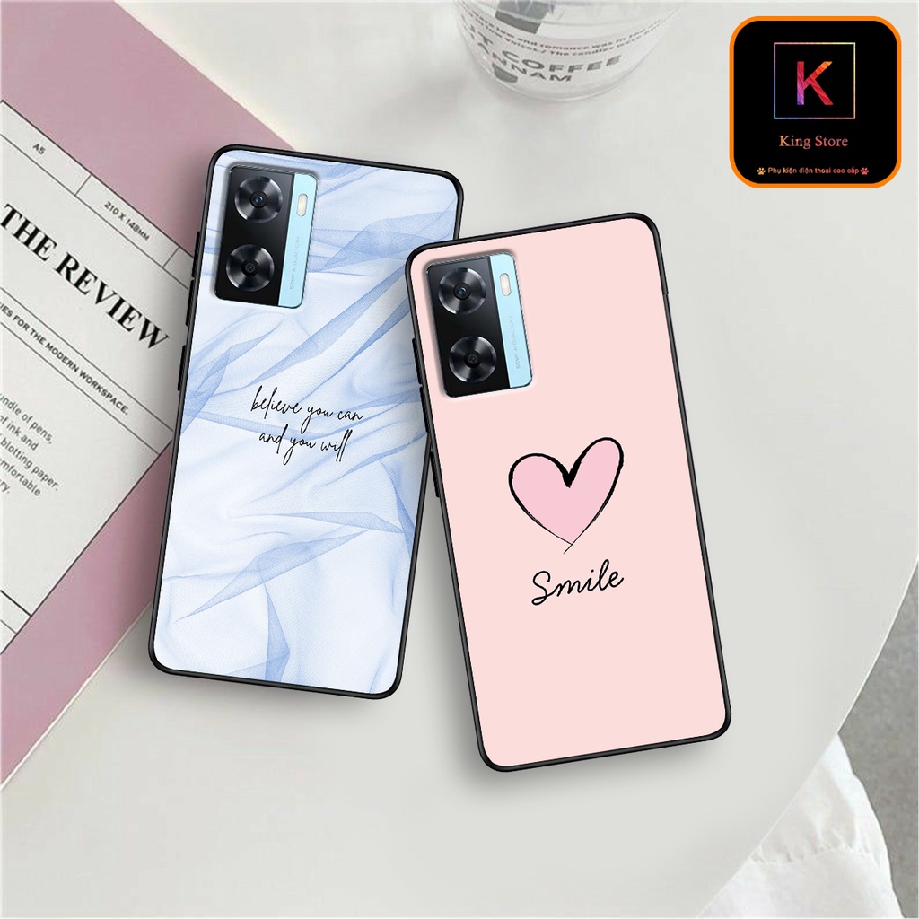 Ốp lưng Oppo A77 - Oppo A77 5G - Ốp in hình LoveSmile - Chất liệu TPU cao cấp chống sốc