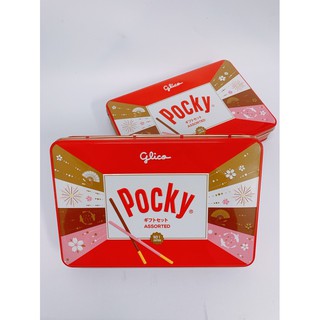 BÁNH POCKY HƯƠNG DÂU & SOCOLA HỘP THIẾC 172G
