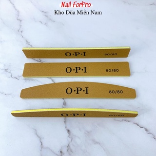 Lốc 10 dũa móng tay opi da bò dũa phá bột độ nhám 80/80