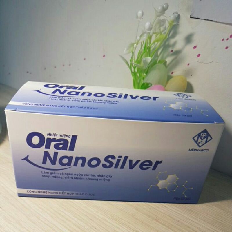 Bôi nhiệt miệng Oral NanoSilver (hộp 50 gói)