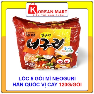 LỐC 5 GÓI MÌ GEONURI HÀN QUỐC VỊ CAY 120G/GÓI