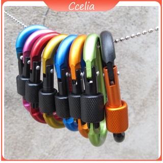 【CCelia 】Supply Aluminum Alloy No. 8 D-type Large Nut Buckle Backpack Buckle Quick-hanging Buckle Camping Tactical Buckle