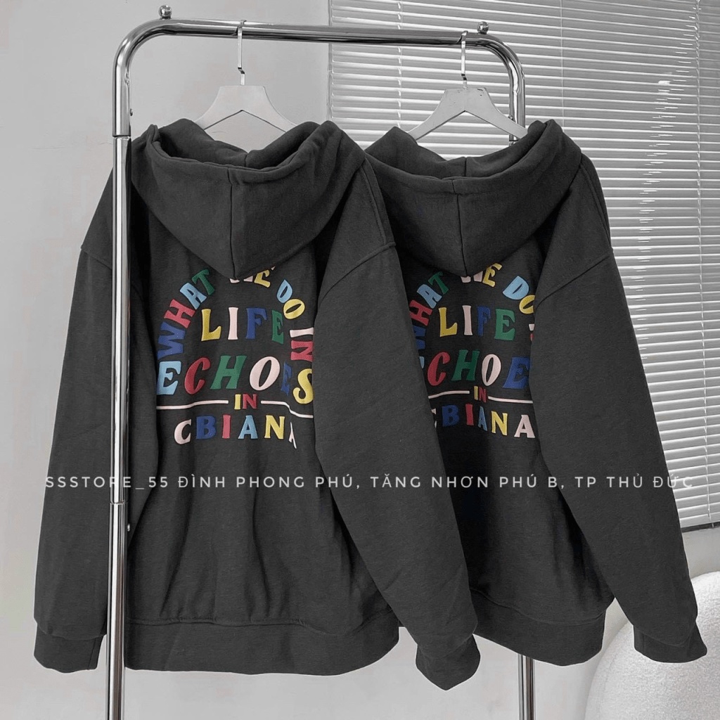 Áo Khoác ,Áo hoodie Nam Nữ  Có Dây Kéo Fom RỘng Tay BỒng Có Dây Kéo Tiện Lợi thoi trang shop valentina