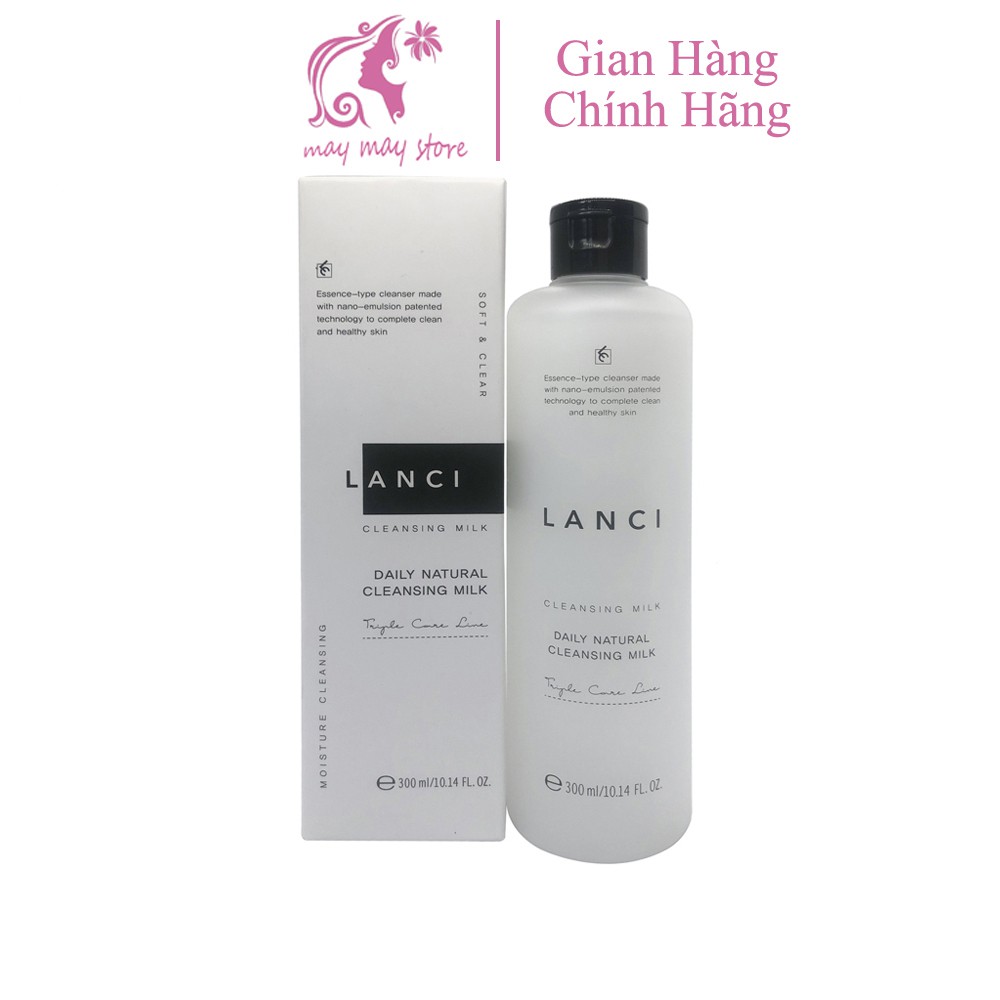 Nước Tẩy Trang Lanci Daily Natural Cleansing 300ml, Sữa Tẩy Trang Lanci Hàn Quốc Mit Beauty Làm Sạch Lớp Trang Điểm